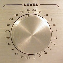 Front panel knob showing calibration steps.